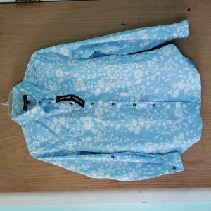 Wendy Williams Womens Blouse blue & white New NWT Size S